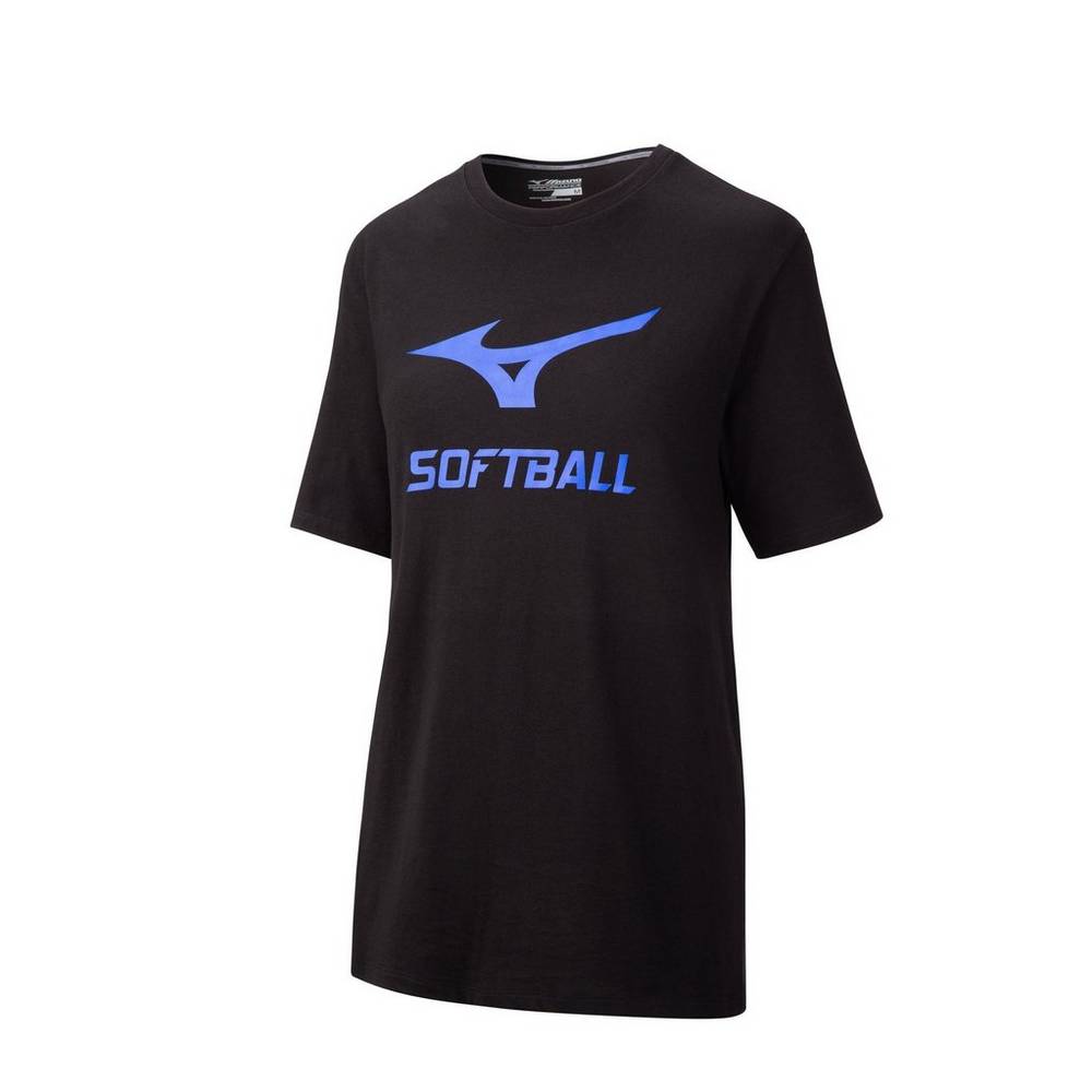 Mizuno Women's Softball Graphic T-Shirts Black (350876-HBT)